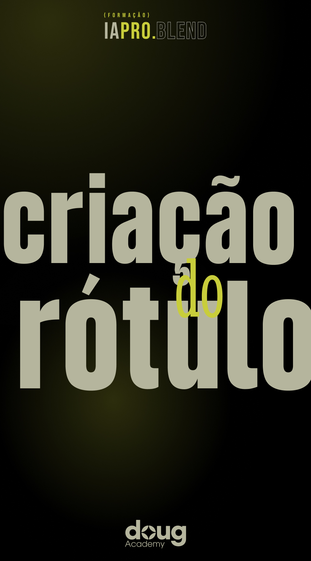 Criação do Rótulo